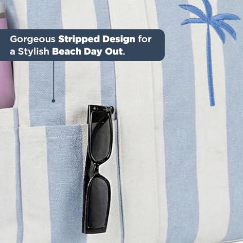 Image of Folkulture Beach Bag | Large Waterproof Beach Tote Bag for Women, Beach Essentials, Travel & Vacation Essentials