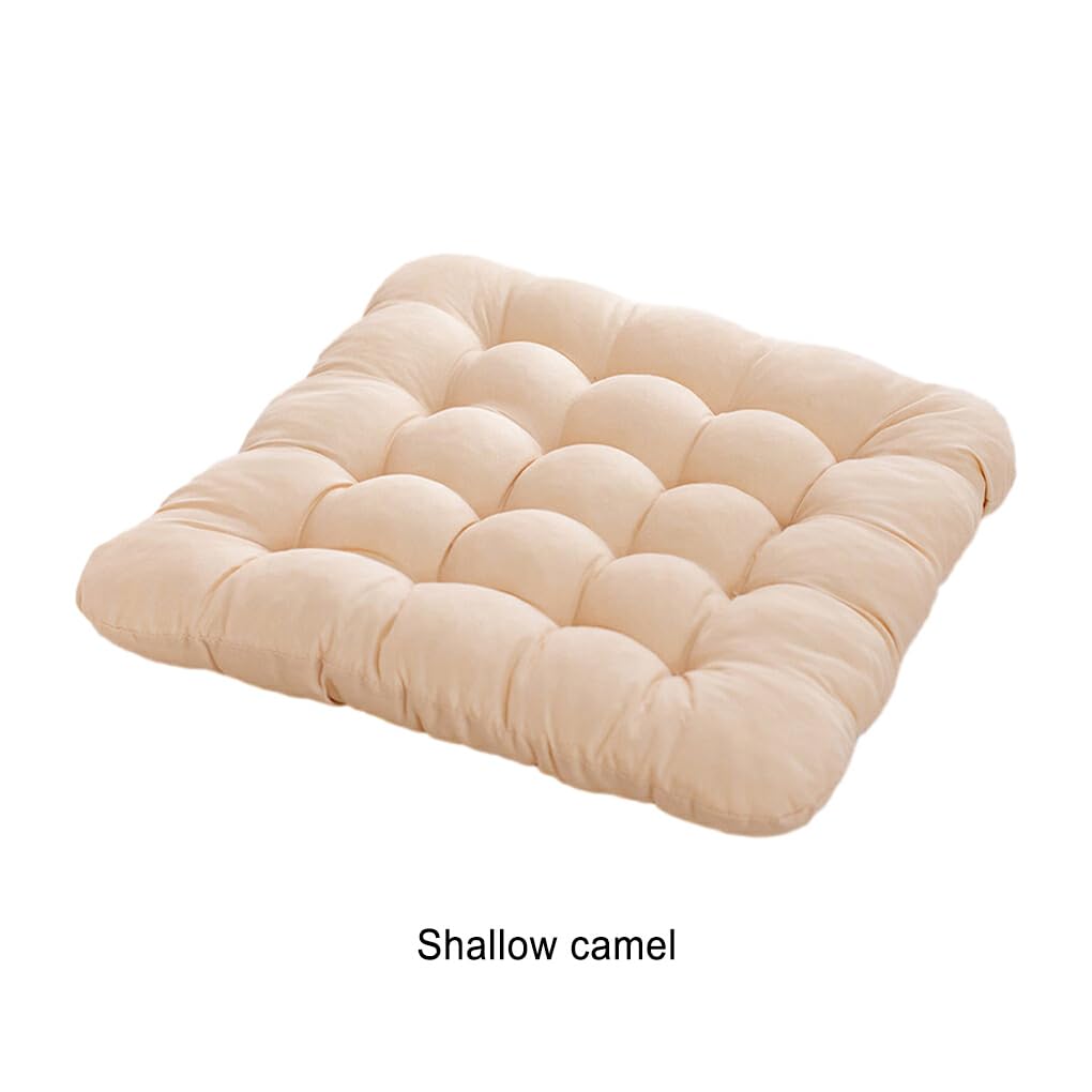 Weiches und bequemes Luftkissen für optimale Druckentlastung, Polyester, Outdoor-Kissen, Stuhlkissen, flach, Kamel, 40 x 40 cm, ideal für Zuhause und Büro