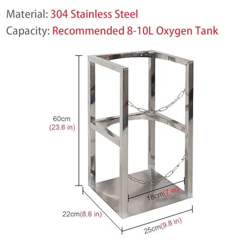 Bouteille oxygène support de rangement propane sur pied stable - 6
