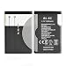 BL-5C 3.7V 1020mAh Rechargeable Battery Suitable for Household Radio with Current Protection 2 Pieces (Black).