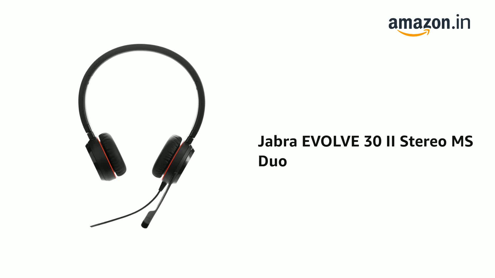 Amazon.in: Buy Jabra Evolve 30 II Stero On Ear Wired Headphones