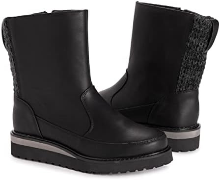 MUK LUKS Women's Slope Natalie Boots, Black, 6.5 | Image 6