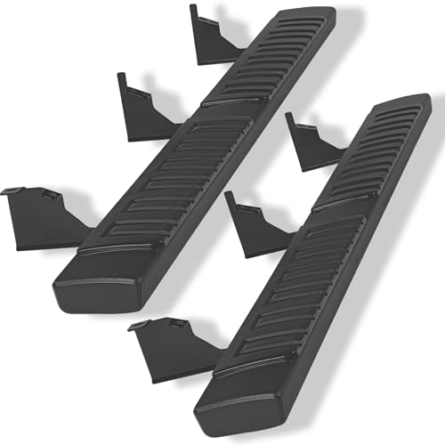 Running Boards for 2005-2024 Toyota Tacoma - Double Cab (4 Full Size Doors) Black Aluminum Alloy Side Steps Rails Nerf Bars 6