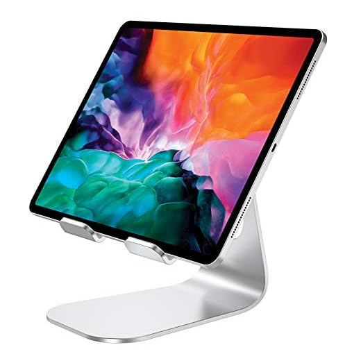 Bovon Support Tablette, Porte Téléphone Bureau Réglable Universel Compatible avec Smartphones, iPad Pro 9.7, 10.2, 10.5, 12.9, iPad Air, iPad Mini, Samsung Tabs et d'autres Appareils 4-13 Pouces