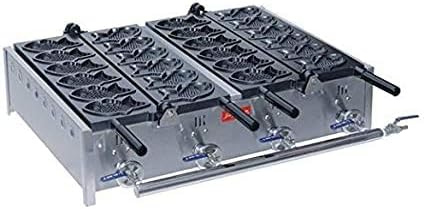 FY-1102R~ gas type 12 pcs Fish Taiyaki Waffle maker / non-stick pan / waffle grill