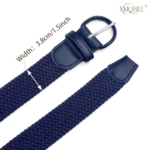 Women Braided Woven Elastic Stretch Casual Belts4