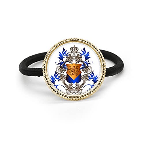 Caballeros medievales de Europa con emblema de la corona, escudo de metal plateado histórico
