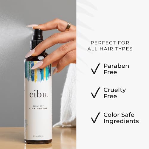 CIBU Blow Dry Accelerator Styling Spray 8 Ounces miniatura 3