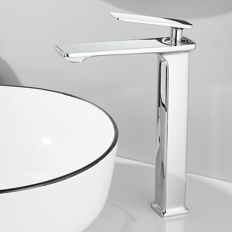 Robinet salle de bain anti-éclaboussures pour vasque haute et mitigeur évier