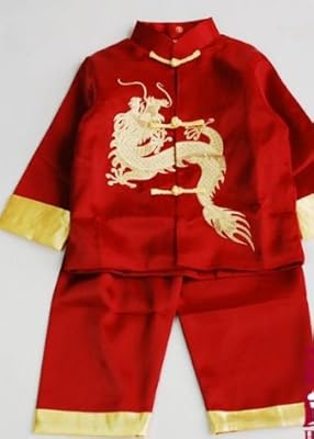 Dragon Silk Kung Fu Suit in Burgundy - Size 6