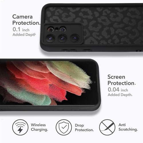 Image of Compatible with Samsung Galaxy S21 Ultra Case, Black