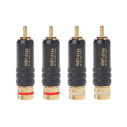 WBT(ドイツ) WBT-0102A使用のRCAケーブル1m2本 WBT(ドイツ) WBT-0102A使用のRCAケーブル1m2本