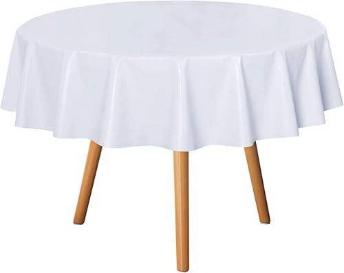 Miniatura 110 de sancua - Mantel rectangular de PVC 100 % impermeable, 54 x 54 pulgadas, vinilo a prueba de aceite, derrames, fácil de limpiar con un paño, para