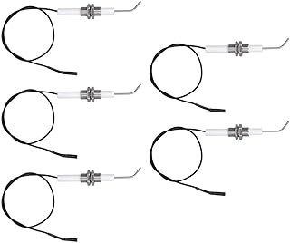 HpLive 5pcs Gas Igniter Electrode, Gas Grill Stove Electrode Plug with M10 Thread, 30cm Spark Ignition Wire Needle BBQ Ignition Probe Kit for BBQ Grill