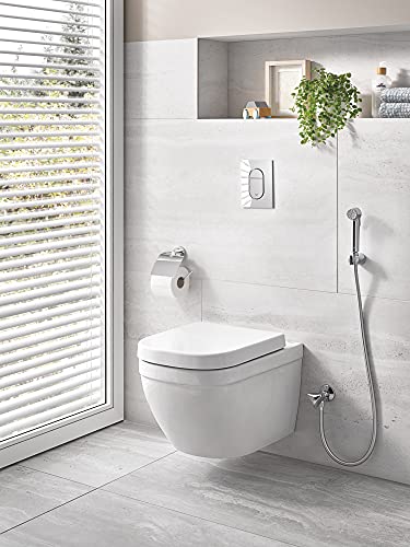 GROHE Euro Keramik - Wand-Tiefspül-WC (antibakterielle Oberfläche, inkl. Befestigungsset, Spülmenge 3/5 l, spülrandlos), alpinweiß, 3932800H – Bild 8