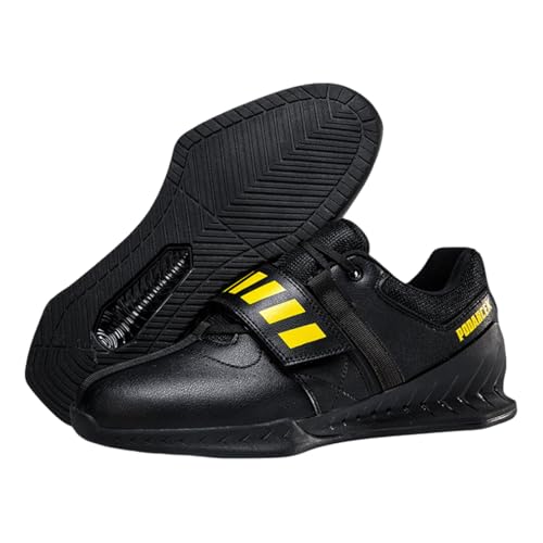 Fooceoute Zapatos de Peso Muerto,Zapatos De Levantamiento De Pesas Y Fitness,Zapatos De Levantamiento De Pesas En Cuclillas,Transpirable,Antideslizante,Ajuste Seguro,para Fitness Powerlifting.