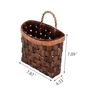 Bamboo Storage Basket for Wall Woven Mounted Basket for Flower and Essentials Farmhouse Kitchen Home Garden Entryway Doors Organizer. Bamboo Storage Basket for Wall Woven Mounted Basket for Flower and Essentials Farmhouse Kitchen Home Garden Entryway Doors Organizer