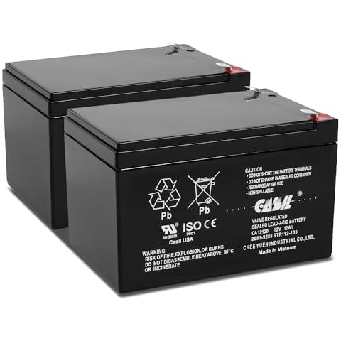 Casil 12V 12AH F2 SLA Rechargeable Battery Cover