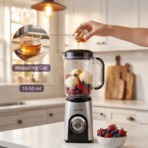 Image of iBELL Nutri Core 5Q Plus 600W Nutri Blender Mixer Grinder & Juicer with 24000 RPM High-Speed Motor, 4 Multi-Purpose Jars with chopper, 2-Speed & Pulse Function for Smoothies (Silver)