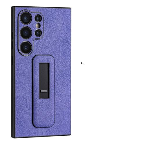Étui de téléphone à support coulissant invisible pour Samsung Galaxy S23 S24 Ultra violet