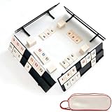ZhouWei Rummy Voyage Classique Jeu avec 106 Carreaux et 4 Supports