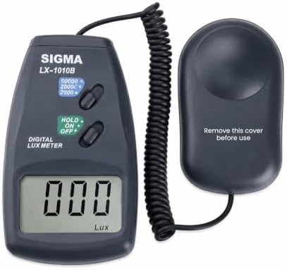 Sigma Instruments Digital Lux Meter (upto 50,000 Lux), with Calibration Certificate