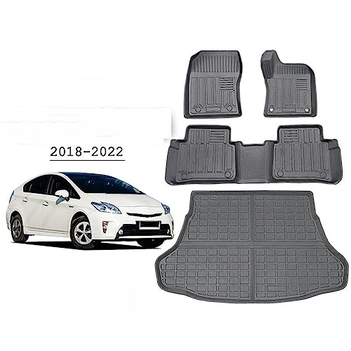 Tapis de Sol Voiture Caoutchouc Prius 50 Accessoire Auto Imperméable Protection - 7
