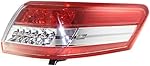 Evan-Fischer Tail Light Assembly Compatible with 2010-2011 Toyota Camry Outer USA Built Passenger Side