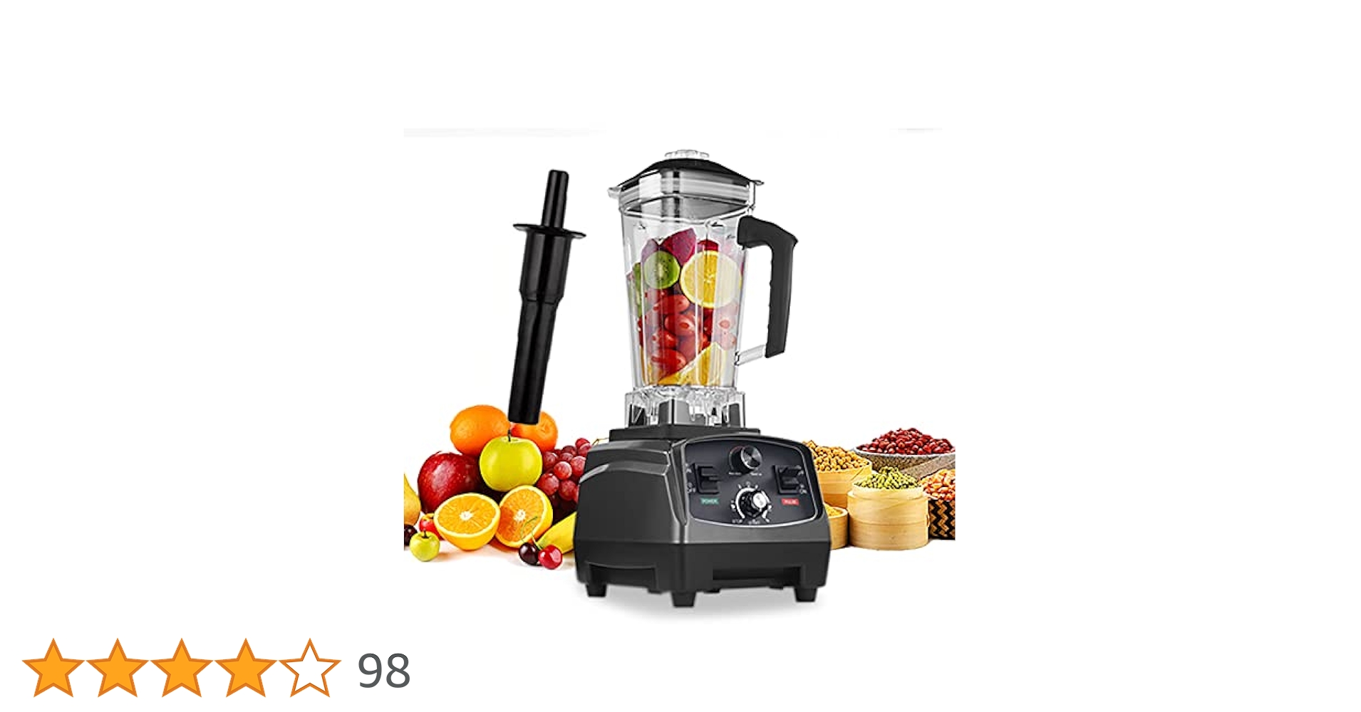ミキサースムージーブレンダー 2200W 2L 5分タイマー付 28000RPM Amazon | ミキサー スムージーブレンダー 2200W 多機能 2L 大