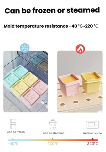 Molde de silicona para cubitos de hielo grandes 6 piezas miniatura 3