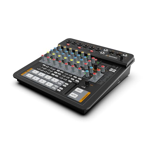 LILLIPUT AVMATRIX Shark H4M All-in-One 4-Channel HDMI A/V Switcher – 6 Mic + 2 Stereo Inputs, XLR Balanced Out, Chroma/Luma Key, PIP/POP, DSK, RTMP/SRT Streaming, USB/SD Recording, T-Bar