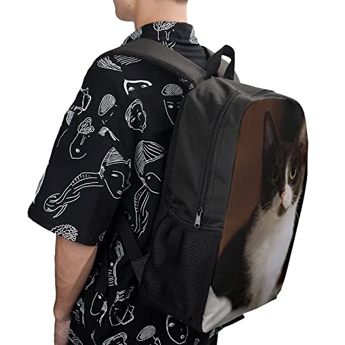 Sac à dos imprimé en 3D motif chat résistant et léger