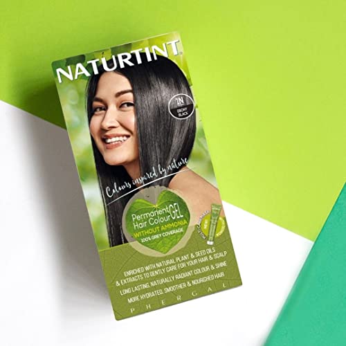 Permanent Hair Color - 1N Ebony Black 1 Box #TOP4
