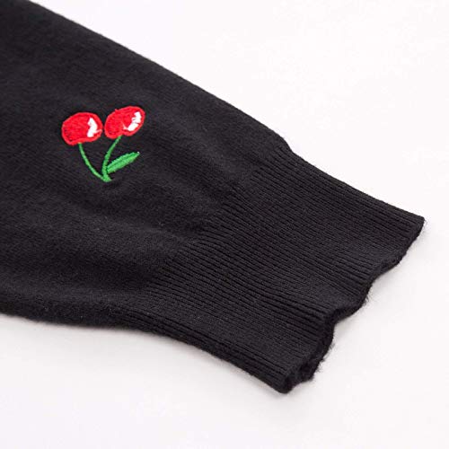 Belle Poque Womens 3/4 Sleeve Bolero Shrug Open Front Knit Cropped Cardigan(Black M) #TOP4