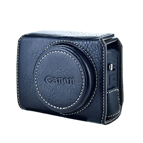 Rieibi G7 X G7X Ii G7X Iii Case, Vintage Leather Camera Case For Canon Powershot G7X G7X Mark Ii G7X Mark Iii Dslr Camera, Protective Case With Strap #TOP5