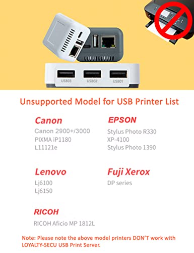 Loyalty-Secu Usb Wifi Network Wireless Print Server #TOP6