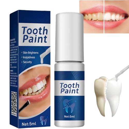 Professional Tooth Paint and Whitening Pen with Strips - Instant Teeth Whitening Essence and Enamel