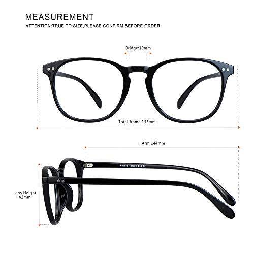 Image of Blue Light Blocking Glasses 3 Pack Square Frame Computer Gaming Reading Glasses Men Women Anti Eyestrain