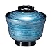 Fukui Craft 3.5-Jp-Inch Misty Bowl Blue Silver Brush Pattern 3.6 x 4.1 x 4.1
