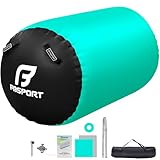 FBSPORT Aufblasbare Air Roll, 100x60cm Aufblasbare Luft Rollen, Yoga Gymnastik Zylinder, Gymnastikmatte, Gym Air Barrel, Air Tumbling Track, Sportmatte für zuhause mit Tragetasche, Outdoor, Fitness