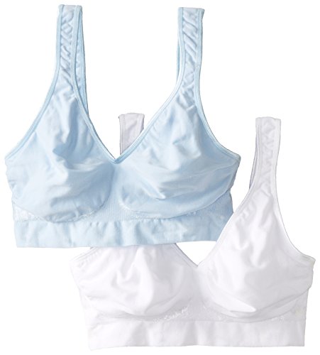 Helles Denim/Weiß, 2 Stück