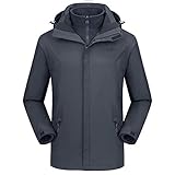 CAMEL CROWN Men’s Ski Jacket 3 in 1 Waterproof Winter Jacket Snow Jacket Windproof Hooded with...
