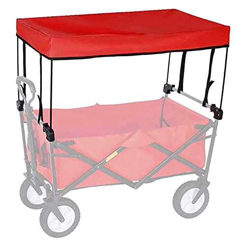 Waterproof Wagon Canopy Cover - Ultimate Portable Awning for Shopping, Camping, Beach Trips - Replacement Cover for Push Pull Carts - Foldable and Removable Kids Garden G