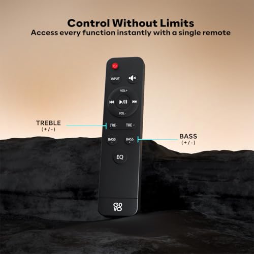 Image of Govo Gosurround 945 Pro Home Theatre Soundbar, 260W, 5.1 Channel, with Subwoofer and Satellite Speakers, Bluetooth 5.3, HDMI ARC, AUX, USB (Platinum Black)