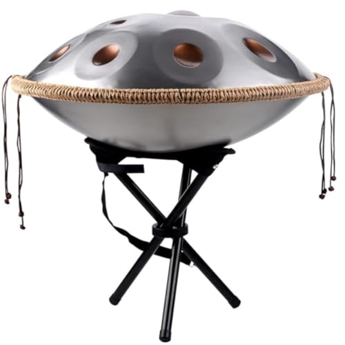 Handpan acero inoxidable 12 notas dorado 22 pulgadas miniatura 4