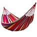 SONGMICS Cotton Hammock Swing Bed for Patio, Porch, Garden or Backyard Lounging - Heavy-Duty, Lightweight and Portable - Indoor Outdoor - Natural White UGDC210