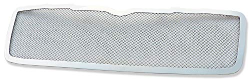 Image of APS Compatible with Chrysler Aspen 2007-2009 Main Upper Stainless Steel Chrome Mesh Front Grill Grille Insert RE-R76527T