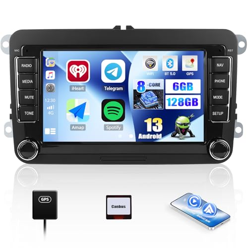 [6+128G 8-Core] CAMECHO Android 13 Autoradio per VW Golf 5