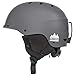 Traverse Vigilis 2-in-1 Convertible Ski & Snowboard/Bike & Skate Helmet with Mini Visor, Matte Graphite, Small/Medium (54-58cm)