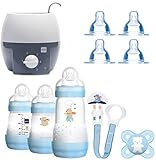  MAM primamma Set 4 - Startset - MAM Flaschen Sauger primamma Babykostwärmer - Junge